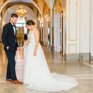 Stella York ivory full skirt